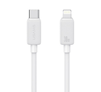 USAMS καλώδιο Lightning σε USB-C US-SJ692, 30W, 480Mbps, 1m, λευκό