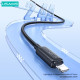 USAMS καλώδιο Lightning σε USB US-SJ694, 2.4A, 480Mbps, 2m, μαύρο