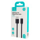 USAMS καλώδιο Lightning σε USB US-SJ694, 2.4A, 480Mbps, 2m, μαύρο