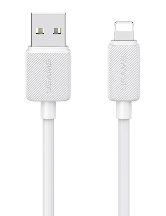 USAMS καλώδιο Lightning σε USB US-SJ694, 2.4A, 480Mbps, 2m, λευκό USAMS καλώδιο Lightning σε USB US-SJ694, 2.4A, 480Mbps, 2m, λευκό
