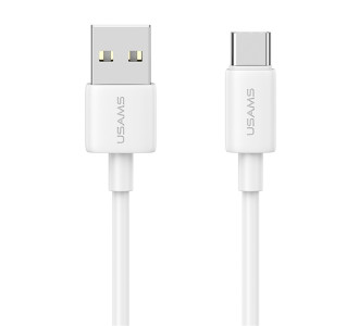 USAMS καλώδιο USB-C σε USB US-SJ708, 3A, 480Mbps, 1m, λευκό