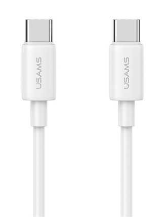 USAMS καλώδιο USB-C US-SJ711, 60W, 480Mbps, 1m, λευκό