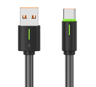 USAMS καλώδιο USB-C σε USB US-SJ732, 3A, 480Mbps, 1m, μαύρο