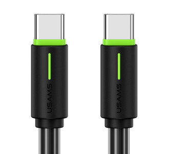 USAMS καλώδιο USB-C US-SJ734, 60W, 480Mbps, 1m, μαύρο