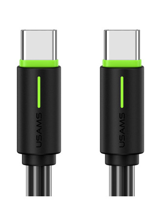 USAMS καλώδιο USB-C US-SJ734, 60W, 480Mbps, 1m, μαύρο