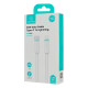 USAMS καλώδιο Lightning σε USB-C US-SJ735, 30W, 480Mbps, 1m, λευκό