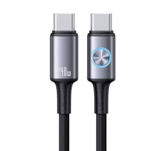 USAMS καλώδιο USB-C SJ751, 240W, 480Mbps, 1.2m, μαύρο