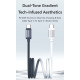USAMS καλώδιο USB-C SJ756, 60W, 480Mbps, 1.2m, μαύρο/λευκό USAMS καλώδιο USB-C SJ756, 60W, 480Mbps, 1.2m, μαύρο/λευκό