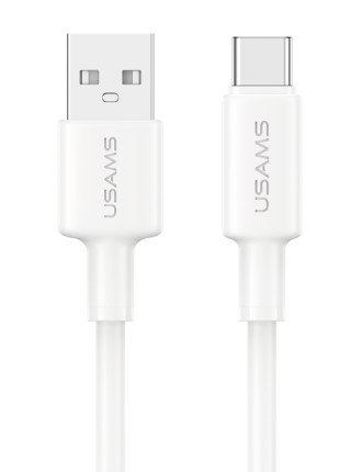 USAMS καλώδιο USB-C σε USB SJ761, 3A 18W, 480Mbps, 1m, λευκό