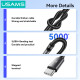 USAMS καλώδιο USB-C σε USB SJ767, 3A, 480Mbps, 1m, μαύρο USAMS καλώδιο USB-C σε USB SJ767, 3A, 480Mbps, 1m, μαύρο