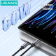 USAMS καλώδιο USB-C SJ769, 60W, 480Mbps, 1m, μαύρο USAMS καλώδιο USB-C SJ769, 60W, 480Mbps, 1m, μαύρο