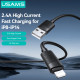 USAMS καλώδιο Lightning σε USB SJ778, 2.4A, 480Mbps, 1m, μαύρο USAMS καλώδιο Lightning σε USB SJ778, 2.4A, 480Mbps, 1m, μαύρο