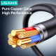 USAMS καλώδιο Lightning σε USB SJ778, 2.4A, 480Mbps, 1m, μαύρο USAMS καλώδιο Lightning σε USB SJ778, 2.4A, 480Mbps, 1m, μαύρο