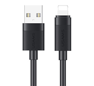 USAMS καλώδιο Lightning σε USB SJ778, 2.4A, 480Mbps, 1m, μαύρο USAMS καλώδιο Lightning σε USB SJ778, 2.4A, 480Mbps, 1m, μαύρο