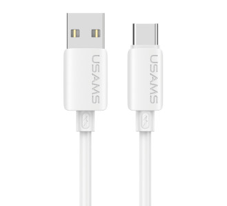 USAMS καλώδιο USB-C σε USB SJ786, σιλικόνης, 3A, 480Mbps, 1m, λευκό USAMS καλώδιο USB-C σε USB SJ786, σιλικόνης, 3A, 480Mbps, 1m, λευκό