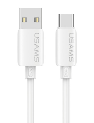 USAMS καλώδιο USB-C σε USB SJ786, σιλικόνης, 3A, 480Mbps, 1m, λευκό USAMS καλώδιο USB-C σε USB SJ786, σιλικόνης, 3A, 480Mbps, 1m, λευκό
