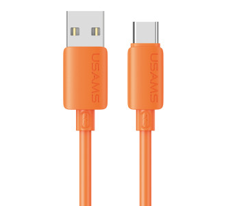 USAMS καλώδιο USB-C σε USB SJ786, σιλικόνης, 3A, 480Mbps, 1m, πορτοκαλί USAMS καλώδιο USB-C σε USB SJ786, σιλικόνης, 3A, 480Mbps, 1m, πορτοκαλί