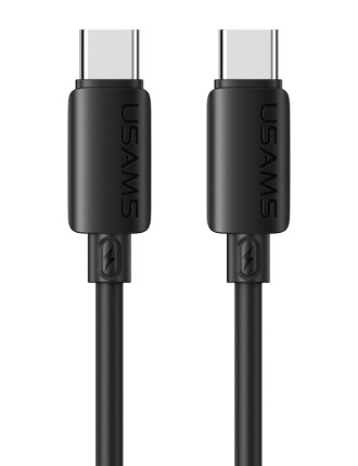 USAMS καλώδιο USB-C SJ787, σιλικόνης, 60W, 480Mbps, 1m, μαύρο USAMS καλώδιο USB-C SJ787, σιλικόνης, 60W, 480Mbps, 1m, μαύρο