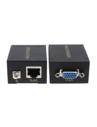 POWERTECH VGA signal extender SLOT-019 μέσω καλωδίου RJ45, 60m POWERTECH VGA signal extender SLOT-019 μέσω καλωδίου RJ45, 60m
