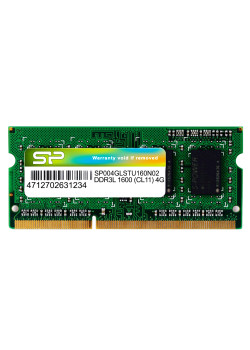 SILICON POWER Μνήμη DDR3L SODimm , 4GB, 1600MHz, PC3L-12800, CL11, 1.35v