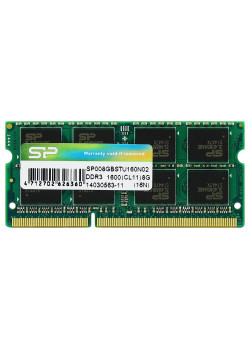 SILICON POWER Μνήμη RAM DDR3 SODimm, 8GB, 1600MHz, CL11