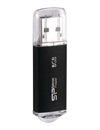 SILICON POWER USB Flash Drive Ultima II-I, 8GB, USB 2.0, μαύρο SILICON POWER USB Flash Drive Ultima II-I, 8GB, USB 2.0, μαύρο