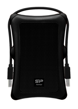 SILICON POWER εξωτερικός HDD Armor A30, 1TB, USB 3.2, μαύρος