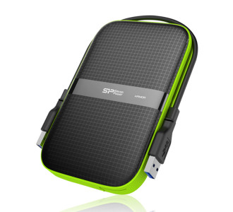 SILICON POWER εξωτερικός HDD Armor A60, 1TB, USB 3.2, πράσινος