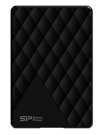 SILICON POWER εξωτερικός HDD 1TB Diamond D06, USB 3.2, μαύρος