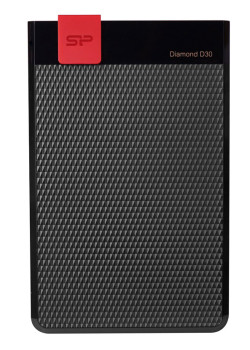 SILICON POWER Εξωτερικός HDD 1TB Diamond D30 D3S, USB 3.1, Black