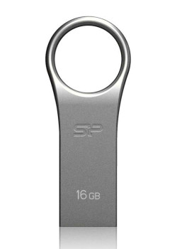 SILICON POWER USB Flash Drive Firma F80, 16GB, USB 2.0, ασημί