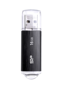 SILICON POWER USB Flash Drive Ultima U02, 16GB, USB 2.0, μαύρο