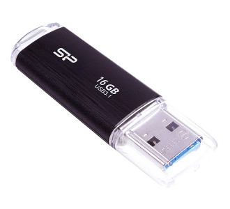 SILICON POWER USB Flash Drive Blaze B02, 16GB, USB 3.2, μαύρο SILICON POWER USB Flash Drive Blaze B02, 16GB, USB 3.2, μαύρο