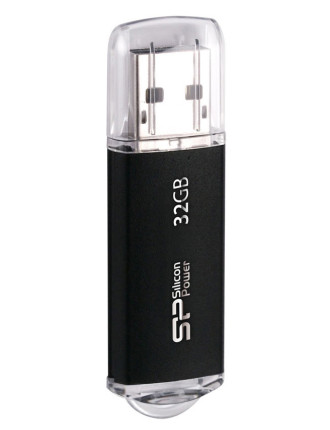 SILICON POWER USB Flash Drive Ultima II-I, 32GB, USB 2.0, μαύρο