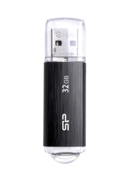 SILICON POWER USB Flash Drive Ultima U02, 32GB, USB 2.0, μαύρο