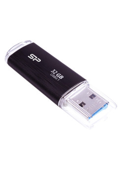 SILICON POWER USB Flash Drive Blaze B02, 32GB, USB 3.2, μαύρο