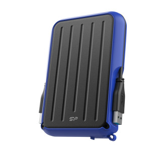 SILICON POWER εξωτερικός HDD Armor A66, 4TB, USB 3.2, μπλε