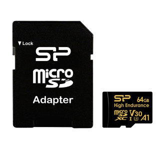 SILICON POWER κάρτα μνήμης microSDHC High Endurance, 64GB, Class 10 UHS-I U3 A1 V30 SILICON POWER κάρτα μνήμης microSDHC High Endurance, 64GB, Class 10 UHS-I U3 A1 V30