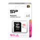 SILICON POWER κάρτα μνήμης microSDXC Superior, 64GB, C10 UHS-I U3 A1 V30 SILICON POWER κάρτα μνήμης microSDXC Superior, 64GB, C10 UHS-I U3 A1 V30