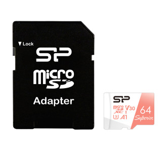 SILICON POWER κάρτα μνήμης microSDXC Superior, 64GB, C10 UHS-I U3 A1 V30 SILICON POWER κάρτα μνήμης microSDXC Superior, 64GB, C10 UHS-I U3 A1 V30
