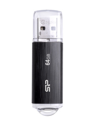 SILICON POWER USB Flash Drive Ultima U02, 64GB, USB 2.0, μαύρο SILICON POWER USB Flash Drive Ultima U02, 64GB, USB 2.0, μαύρο