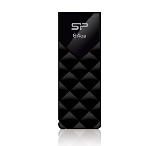 SILICON POWER USB Flash Ultima U03, 64GB, USB 2.0, μαύρο SILICON POWER USB Flash Ultima U03, 64GB, USB 2.0, μαύρο