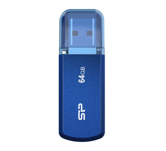 SILICON POWER USB Flash Drive Helios 202, 64GB, USB 3.2, μπλε SILICON POWER USB Flash Drive Helios 202, 64GB, USB 3.2, μπλε