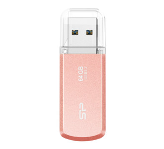 SILICON POWER USB Flash Drive Helios 202, 64GB, USB 3.2, ροζ χρυσό