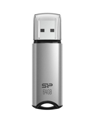 SILICON POWER USB Flash Drive Marvel M02, 64GB, USB 3.2, γκρι SILICON POWER USB Flash Drive Marvel M02, 64GB, USB 3.2, γκρι