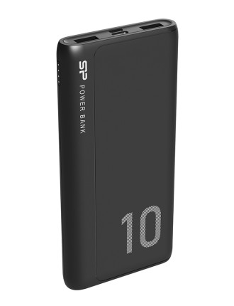 SILICON POWER power bank GP15, 10000mAh, 2x USB output, 2.1A, μαύρο