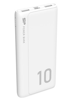 SILICON POWER power bank GP15, 10000mAh, 2x USB output, 2.1A, λευκό
