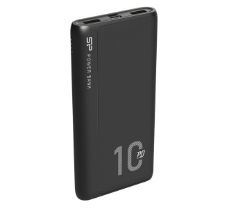 SILICON POWER power bank QP15, 10000mAh, 2x USB & USB Type-C, 3A, μαύρο