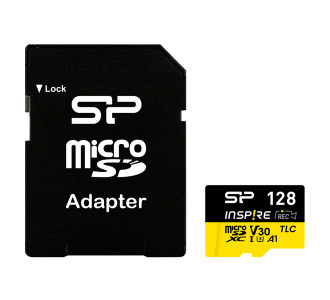 SILICON POWER κάρτα μνήμης microSDXC Inspire, 128GB, UHS-I U3 A1 V30 SILICON POWER κάρτα μνήμης microSDXC Inspire, 128GB, UHS-I U3 A1 V30