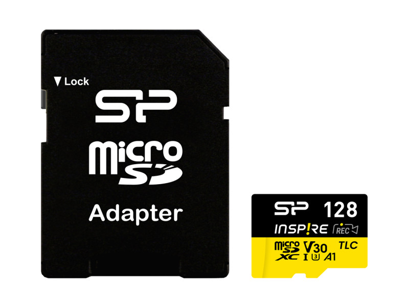 SILICON POWER κάρτα μνήμης microSDXC Inspire, 128GB, UHS-I U3 A1 V30